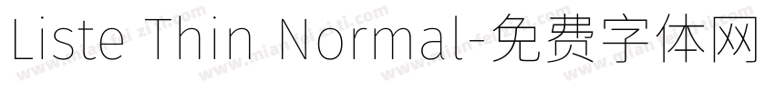 Liste Thin Normal字体转换